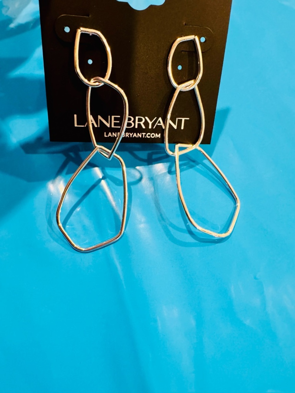 🌸NWT Lane Bryant Linked Geometric Drop Earrings
